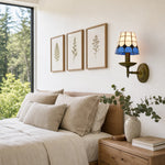 Carica l'immagine nella visualizzazione Galleria, TF Tivanny Vintage Retro Stained Glass Wall Lamp for Bedrooms and Entryways