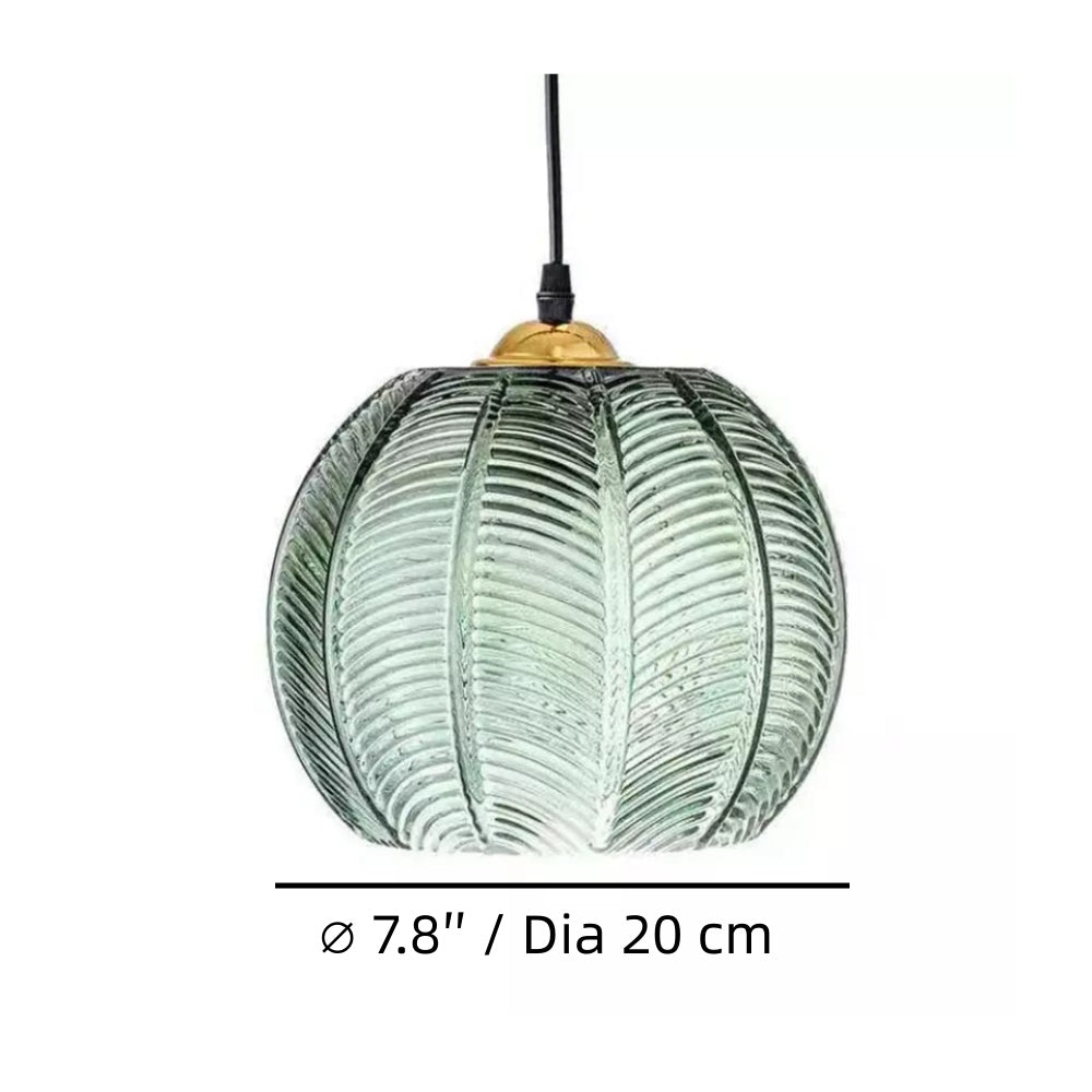 Aria Moderne Ribbelglas Bol Hanglamp