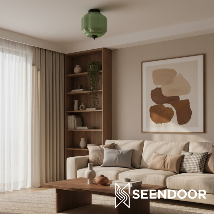 Vintage Eloise Milk Glass Flush Mount Ceiling Light - Vintage Charm Soft Glow