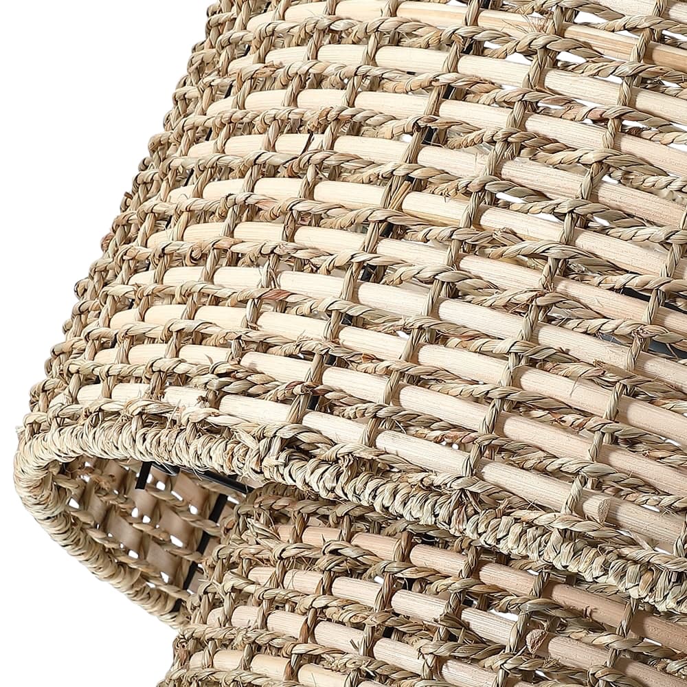 Harland Beachy Natuurlijke Rotan Dubbele Trommel Hanglamp