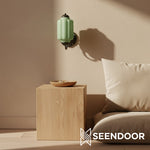 Load image into Gallery viewer, Eloise Brass Wall Sconce – Elegant Milk Glass Vintage Lighting
