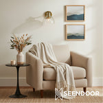 Afbeelding laden in galerijweergave, Glavira gerecyclede glazen dubbele wandlamp - binnen messing wandverlichting
