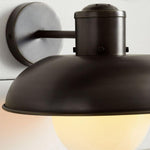 Afbeelding laden in galerijweergave, Harlan industriële melkglas wandlamp