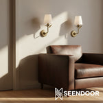 Load image into Gallery viewer, Celia Rustic Botanical Forged Iron Wall Sconce