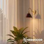 Afbeelding laden in galerijweergave, Penia Moderne Klassieke Industriële Afgeschuinde Wandlamp