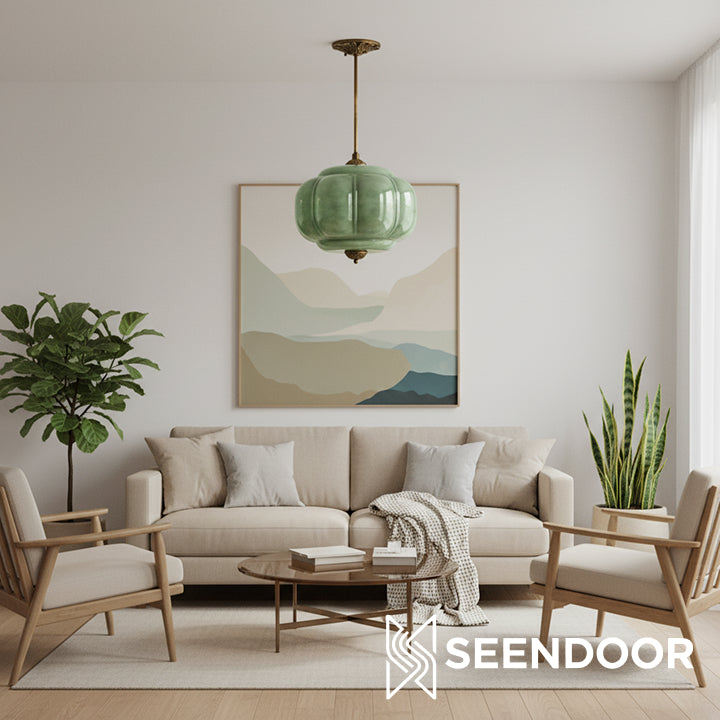 Eloise Vintage Glass Chandelier - Milk Glass Home Accent