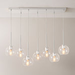 Load image into Gallery viewer, Selvion Elegant 7-Light Globe Chandelier – Glass Pendant Light
