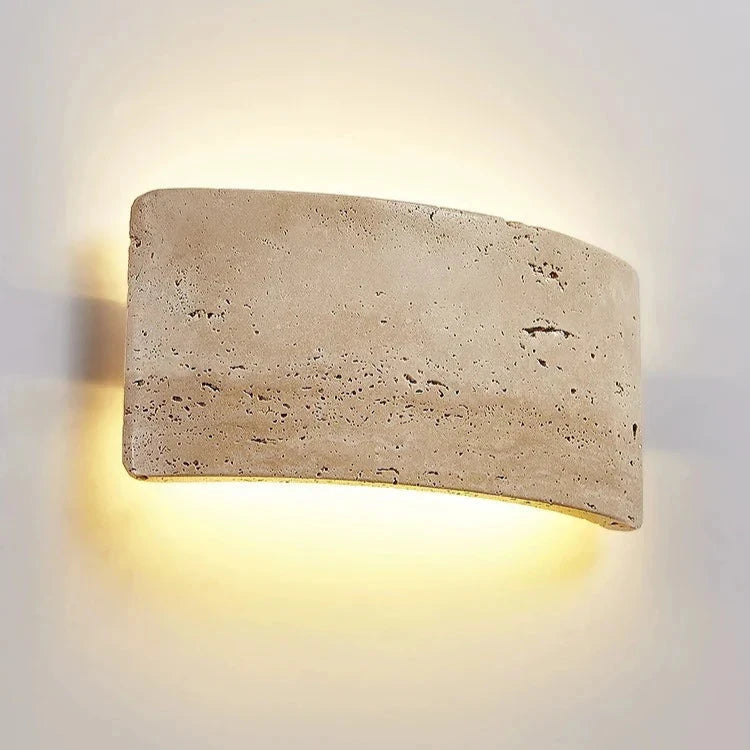 Luz de Pared Exterior Moderna de Travertino IP65 Impermeable