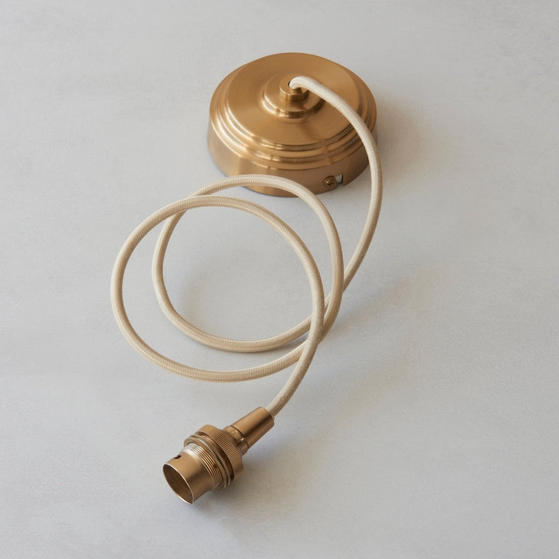 Plaitar Moderne Messing Hanglamp - Minimalistische Plafondlamp met Gevlochten Snoer voor Gangen