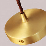 Cargar imagen en el visor de la Galería, brushed brass ceiling canopy detail