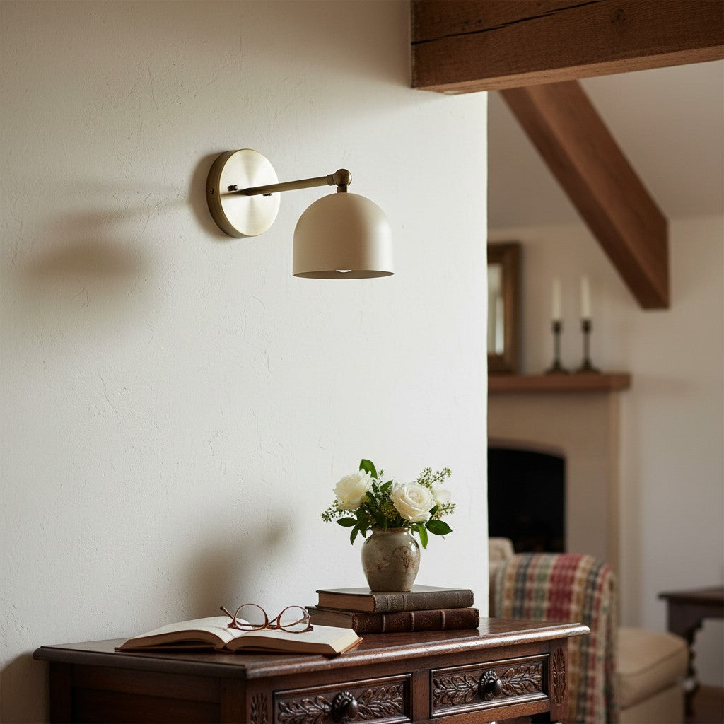 Metio Dual Cylinder Industrial Modern Wall Sconce for Living & Powder Room