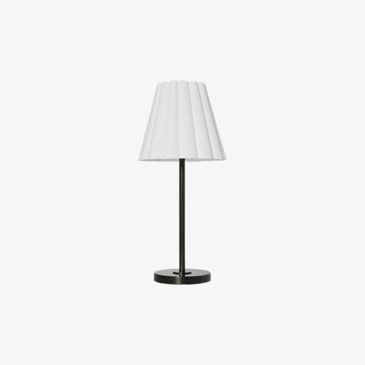 Lámpara de Mesa Slim Transicional Ruffmeto – Iluminación con Pantalla Escultural para Sala o Dormitorio