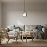 Carica l'immagine nella visualizzazione Galleria, Kuvia Lampada a Sospensione Elegante – Lampada a Sospensione in Vetro Raffinata per Cucina e Aree Lounge N67