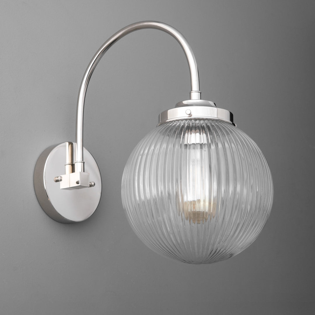 Glorica Spherical Contemporary Wall Light for Hallway & Entryway