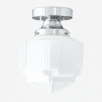 Load image into Gallery viewer, Geotower Glass Art Deco Ceiling Light - Glass Fixture - Elegant Home Lighting
