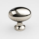 Carica l'immagine nella visualizzazione Galleria, Large nickel silver pigeon egg cabinet knob