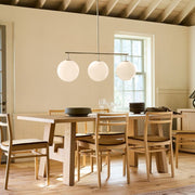 Ulvara Chandelie Linear Cluster Glass Globe Design - Contemporary Elegance