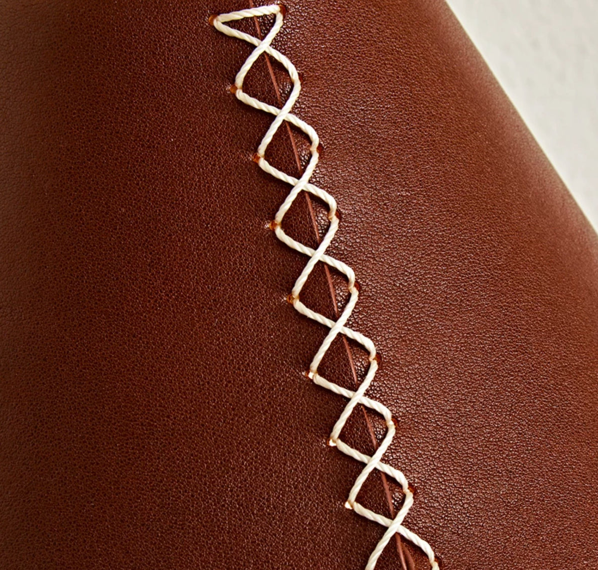 Brown Leather Wall Sconce
