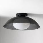 Load image into Gallery viewer, Elorina Flush Mount Glass/Metal Ceiling Light - A Stylish Fixture for Modern Spaces
