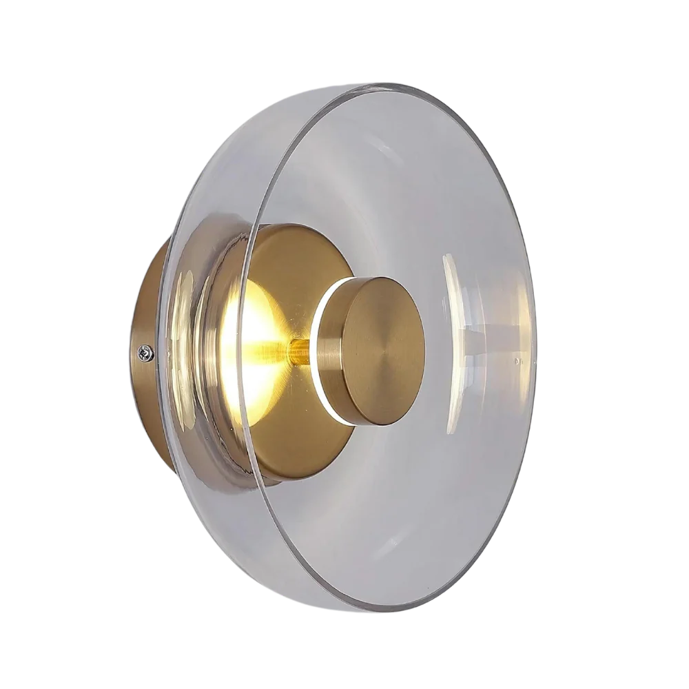 De Schitterende Gloed Premium Minimalistische Messing Wandlamp