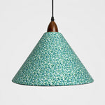 Carica l'immagine nella visualizzazione Galleria, Large clover floral cone pendant light front view