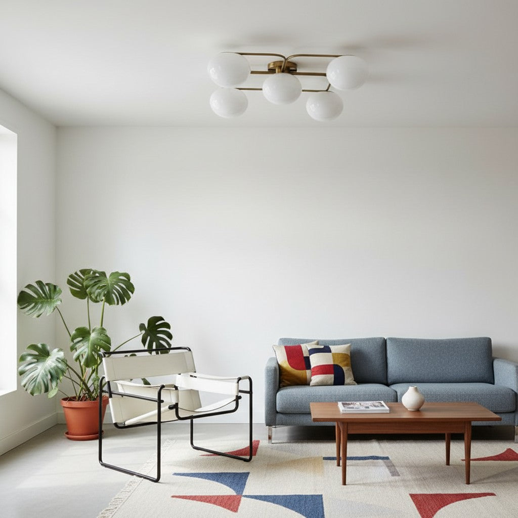 Lámpara de techo moderna Brimush con múltiples globos y luz suave difusa para entrada o sala de estar