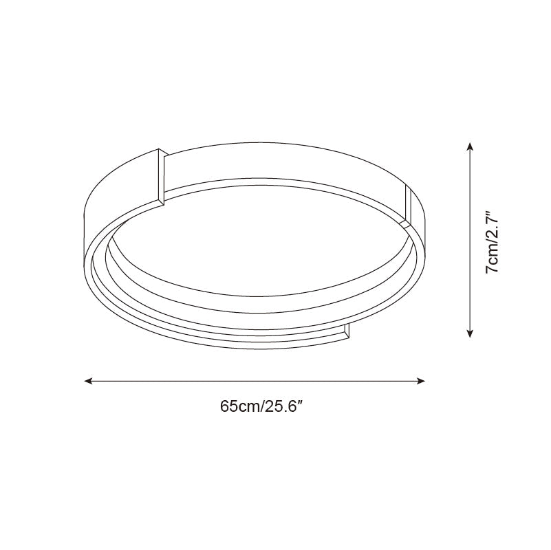 Lampa sufitowa Cerqon Halo