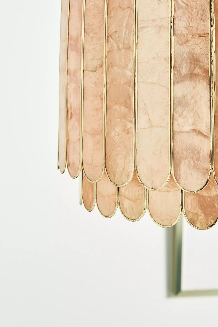 Lumica Capiz Facet Hanglamp - Elegant Natuurlijk Schelpenontwerp