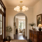 Cargar imagen en el visor de la Galería, Six-arm chandelier in an entryway