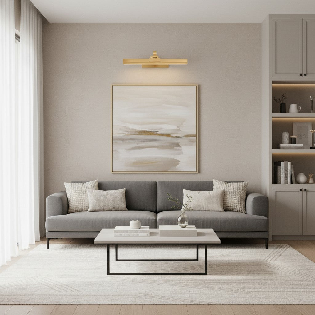 Aurix Draadloze Schijnwerper met Slank Modern Ontwerp - LED Wandlamp voor Kunst & Gangen