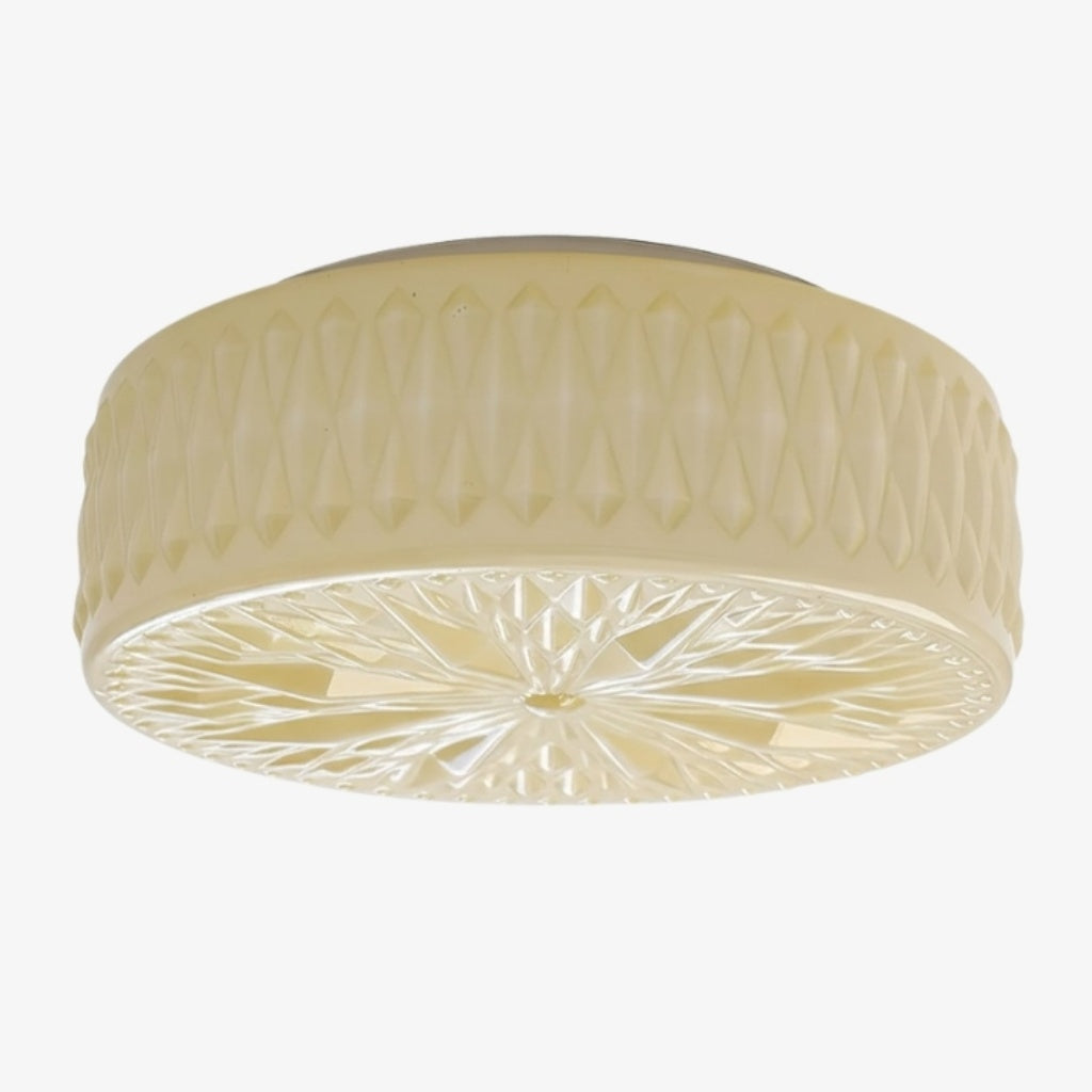 Mistaro Minimal Glass Ceiling Lamp - Flush Mount Design for Living Room and Bedroom