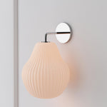 Load image into Gallery viewer, Rivrona Ribbed Glass Wall Sconce - Elegant Modern Lighting for Hallway &amp; Bedroom

