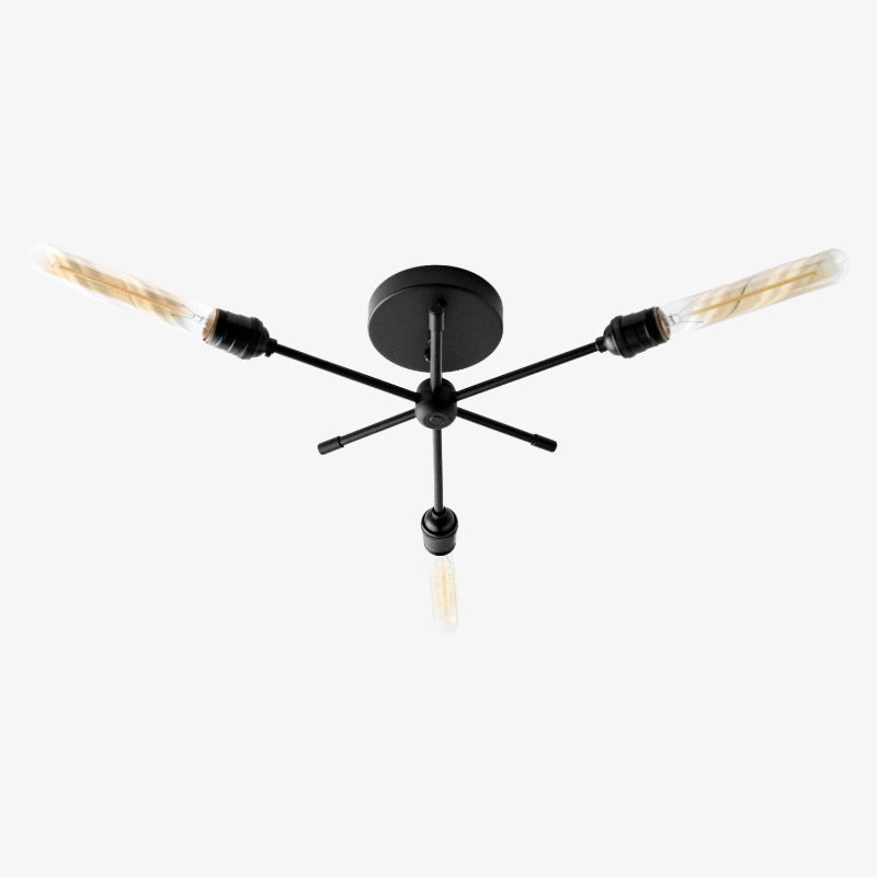 Mobilux Line Industrial Chandelier - Modern Ceiling Light Fixture for Home