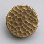 Charger l'image dans la visionneuse de la galerie, Close view of hammered antique brass knob top texture