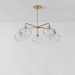 Load image into Gallery viewer, Selvion Elegant 5-Light Globe Chandelier – Modern Glass Pendant Lighting Fixture
