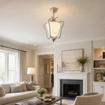 Bild in die Galerieansicht laden, Lunavera Mid-Century Capiz Shell Drum Ceiling Light for Balcony and Hallway