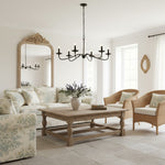 Load image into Gallery viewer, Reticula Open Iron Frame Chandelier - Indoor and Outdoor Hanging Light for Dining Room Living Room Entry