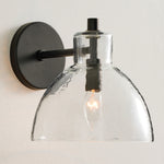 Load image into Gallery viewer, Glavira Recycled Glass Double Sconce - Indoor Brass Wall Lighting
