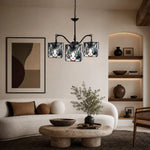 Cargar imagen en el visor de la Galería, stained glass cat pendant light installed in a warm room