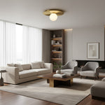 Load image into Gallery viewer, AuroraDisk Nordic LED Sconce - Round Ceiling / Wall Light
