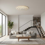 Bild in die Galerieansicht laden, Aeris Mimir Wellenförmige Acryl-Deckenleuchte – Moderne minimalistische Aufbauleuchte für Wohnzimmer &amp; Schlafzimmer