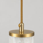 Load image into Gallery viewer, Nacrelith Capiz Shell Cylinder Brass Pendant Light - Nordic Bedroom Lighting