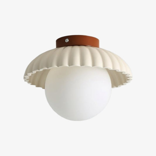 Orbion Rzeźbiarska Lampa Sufitowa w Kształcie Pierścienia – Retro Futurystyczny Design Dekoracyjnej Lampy Sufitowej U28