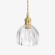 Blossix Lampada a Sospensione Elegante Art - Paralume a Forma di Fiore in Vetro per Soggiorno o Sala da Pranzo N24