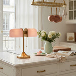 Load image into Gallery viewer, Aurebron Fluted Glass Table Lamp - Modern Decorative Metal Base Table Lamp for Living Room