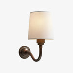 Load image into Gallery viewer, Cottaloy Vintage Fabric Curved Arm Wall Lamp for Living Room or Bedroom