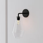 Load image into Gallery viewer, Merin Sculptural Milk Glass Geometric Wall Lamp
