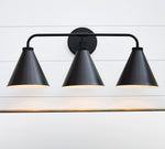 Load image into Gallery viewer, Korvi Iron Tapered Sconce Light - Wall Fixture in Black or Brass
