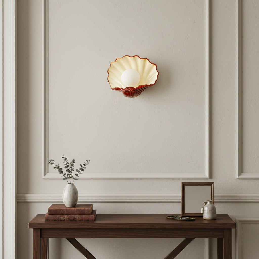 Nautris Vintage Art Deco Wall Lamp - Resin Body Design for Vanity or Living Room