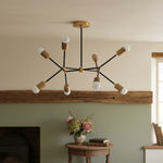 Load image into Gallery viewer, Mobilux Line Mobilux Line Modern Geometric Chandelier - Brass Ceiling Light Fixture
